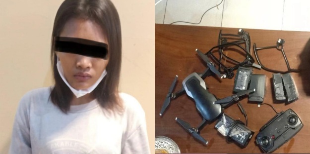 Bobol Toko dan Bawa Kabur Drone, Wanita Muda Diringkus Jatanras Polda Riau