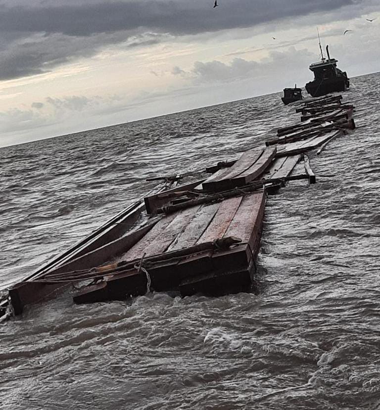 13 Kubik Kayu Ilog Diamankan Satpolairud Meranti