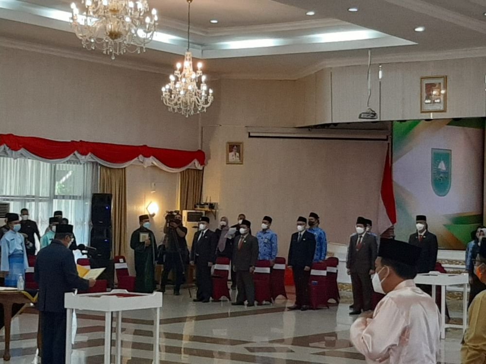 10 Pejabat Hasil Asesmen Dilantik Gubernur Riau, Berikut Nama-namanya