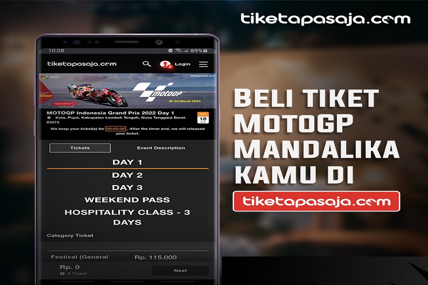 Tiket MotoGP 2022 Mandalika Terjual Habis di Tiketapasaja.com