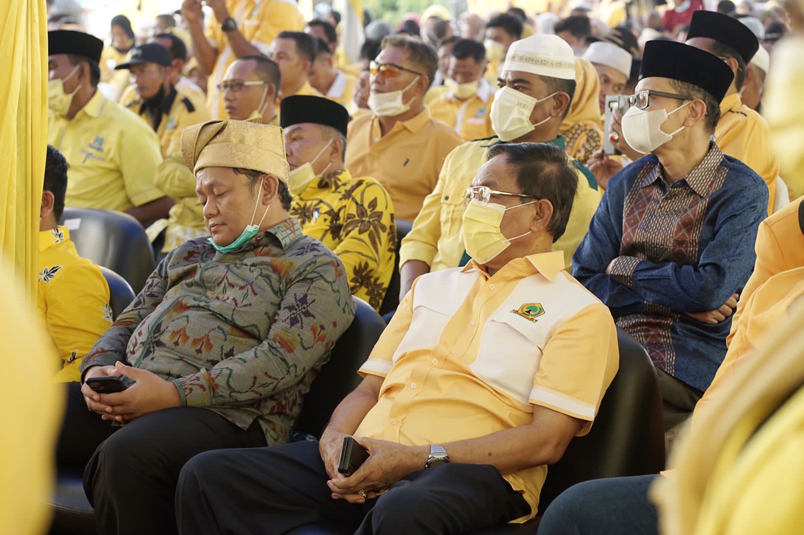Bupati Wardan Hadiri Peresmian Gedung DPD Golkar Pelalawan