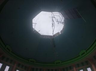 Hujan Disertai Angin Kencang, Masjid di Jalan Puwodadi Panam Rusak Total