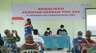 Pertagas Sosialisasikan Aspek Keamanan Jalur Pipa Gas di Dumai