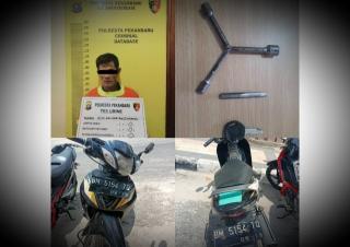 Aksi Curanmor di Parkiran Bank Pekanbaru Ketahuan Usai Diteriak Maling