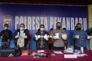 Sabu 2,4 Kg Diamankan, Dari 5 Orang, 2 Pelaku Merupakan Bekas Napi di Pekanbaru
