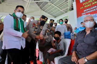 Kapolda Apresiasi Capaian Vaksinasi di Pelalawan