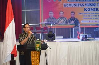 Bupati Wardan Harapkan Komika Jadi Wadah Kreativitas Musisi Inhil