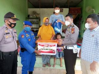 Polres Siak dan Dinsos Santuni Tiga Anak Yatim Piatu Ahli Waris Korban Pembunuhan