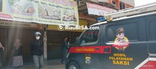 Warga Sukajadi Pekanbaru Dihebohkan Dengan Pria Bunuh Diri di Kantor Notaris