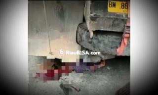 Polisi Jelaskan Sebab Pemotor Pekanbaru Tewas Dilindas Truk