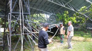 Sekda Tinjau Sejumlah Bangunan Pemda Kampar yang Rusak Akibat Angin Puting Beliung