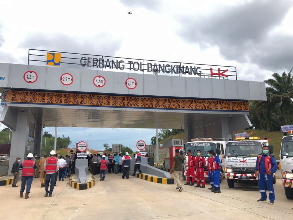 Walaupun Masih Gratis, Masuk Jalan Tol Pekanbaru-Bangkinang Wajib Pakai Kartu Elektronik