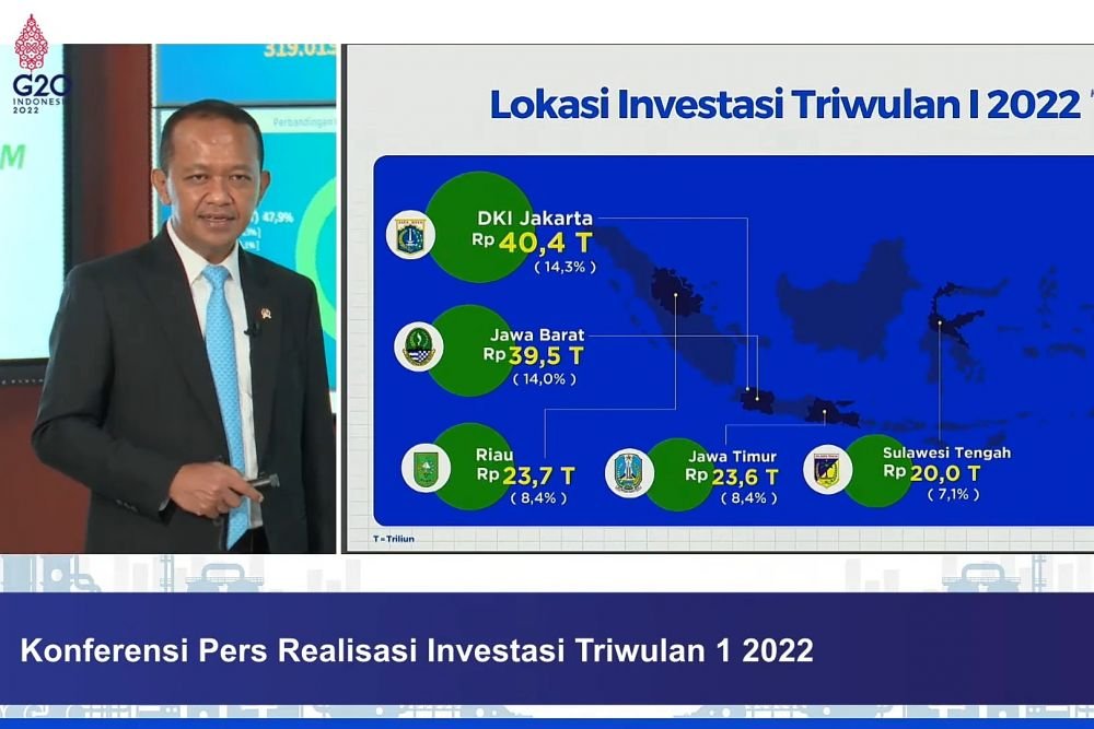 Pertama Dalam Sejarah, Riau Peringkat 3 Nasional Realisasi Investasi Triwulan I 2022
