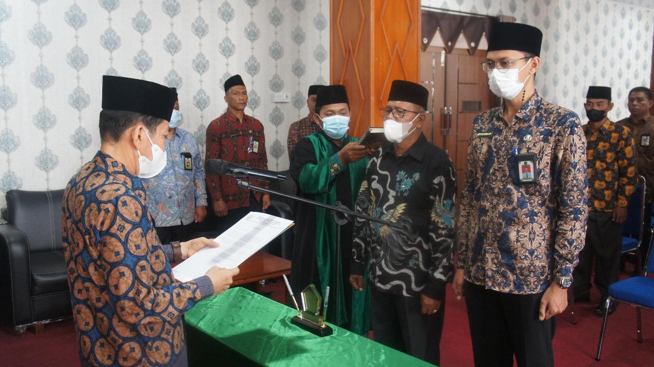 Kakan Kemenag Bengkalis Lantik 9 Pejabat Fungsional Penghulu dan Penyuluh Agama Islam, Ini Daftarnya