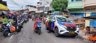 Polantas Patroli Lokasi Rawan Pelanggaran, Laka dan Macet Lalulintas di Selatpanjang