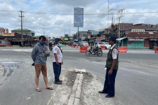 Kurangi Kemacetan, Dishub Pekanbaru Pasang Traffic Light  di Simpang Panam