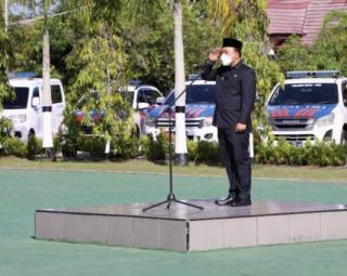 Wabup Siak Pimpin Apel Gelar Pasukan Operasi Ketupat 2022