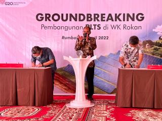 PHR dan PNRE Groundbreaking Pembangunan PLTS Berkapasitas 25 MW di Rumbai, Duri dan Dumai Camp
