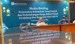 Meski Ada Kenaikan Permintaan, BI Pastikan Kebutuhan Uang Rupiah Saat Idul Fitri di Riau Terpenuhi
