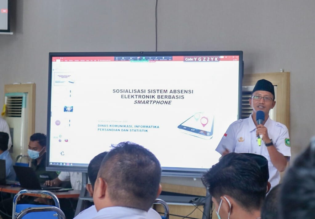 Sosialisasi Pengelolaan Absensi Elektronik, Sekda: Pegawai Meranti Harus Lebih Disiplin