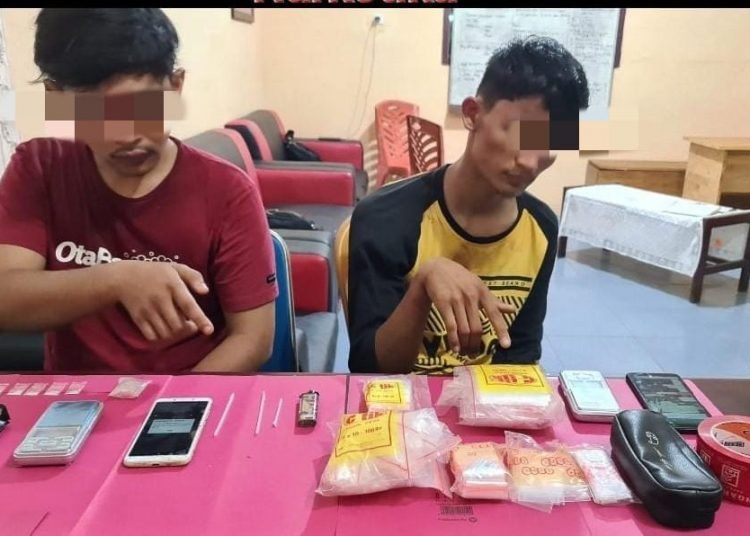 Pemuda 23 Tahun Ditangkap Polsek Siak Hulu Bawa Lima Paket Sabu