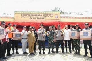 Sekda Kampar Dampingi Kapolda Riau,Tinjau Posko Perbatasan Sumbar-Riau
