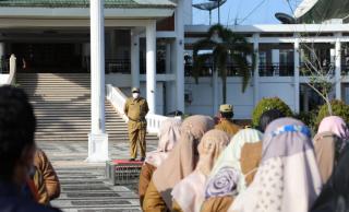 Pemkab Siak Laksanakan Apel Perdana Setelah Libur Lebaran