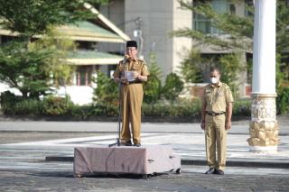 Pimpin Apel Gabungan, Bupati Wardan: Semua ASN Tidak Ada yang Menambah Hari Libur
