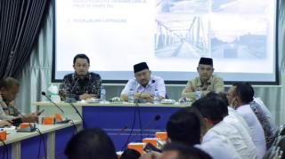 Bupati Kampar Pimpin Rakor Interchange Jalan Tol Pekanbaru-Bangkinang-Pangkalan.