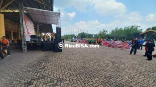 Serikat Buruh di Riau Deklarasi Tolak UU Cipta Kerja