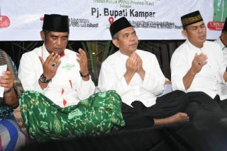 NU Riau, Para Kyai, Ulama Se-Riau dan 250 Anak Yatim Gelar Doa Bersama atas Dilantiknya Pj Bupati Kampar