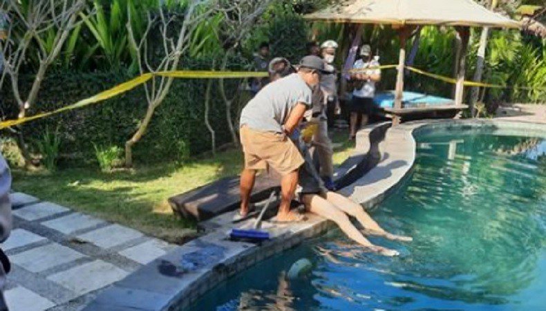 Lagi Bersihkan Kolam Renang, Karyawan Penginapan Temukan Nenek Tewas Tenggelam