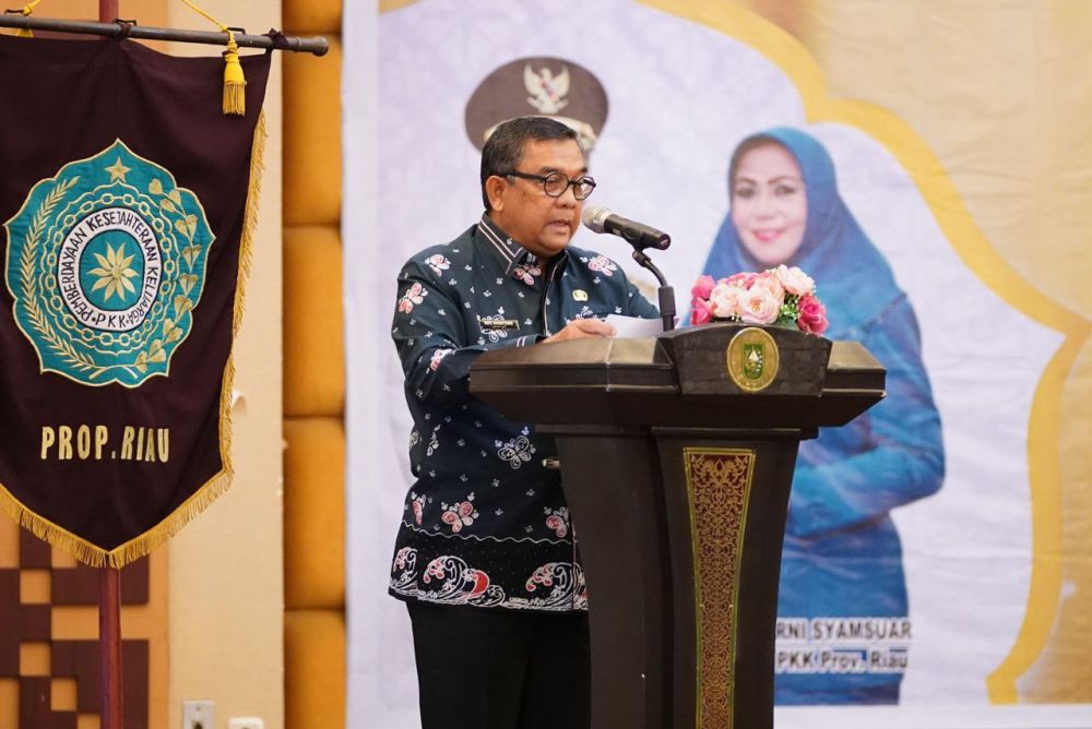 HKG TP PKK Ke-50 Provinsi Riau, Wagubri Ajak  Tingkatkan Kesejahteraan Keluarga