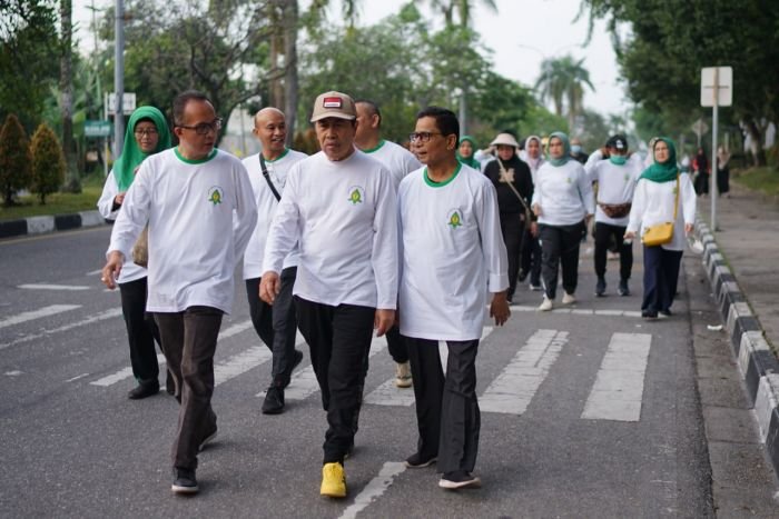Sempena HUT 68 IDAI Riau, Gubri Lakukan Fun Walk Bersama Dokter Anak