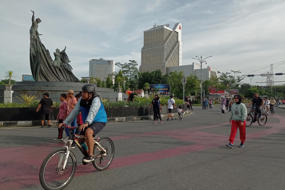 Setelah Absen 2 Tahun, Warga Pekanbaru Kembali Pijak Aspal CFD