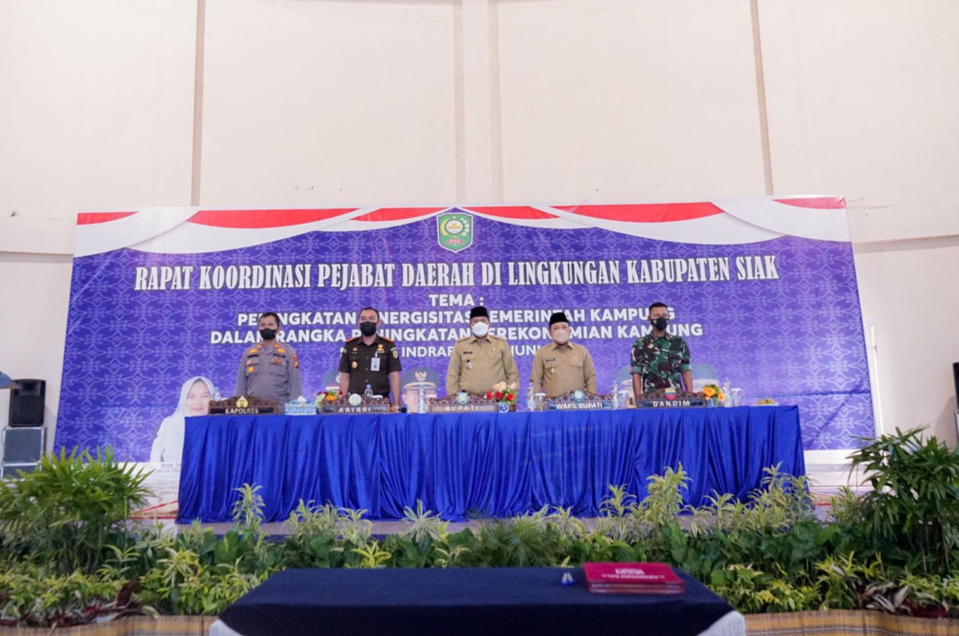 Rakor Pejabat Daerah, Bupati Siak Minta Prioritaskan Pemulihan Ekonomi