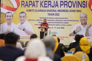 Buka Rakerprov KONI Riau, Wagub Ingatkan Komitmen Bersama Majukan Olahraga