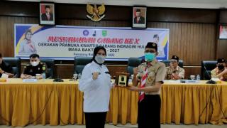 Buka Muscab Ke-X Gerakan Pramuka Kwarcab Inhu, Ini Harapan Bupati Rezita