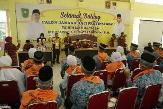 Besok Berangkat ke Arab Saudi, JCH Riau Kloter Pertama Masuk Asrama Haji 
