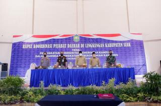 Rakor Pejabat Daerah, Bupati Siak Minta Prioritaskan Pemulihan Ekonomi