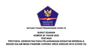 Satgas COVID-19 Terbitkan Ketentuan Terbaru pada Acara Besar