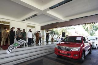 Gubri Lepas Mobil Siaga Penanganan Wabah PMK di Provinsi Riau