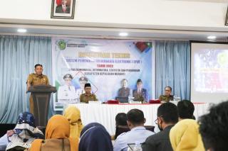 Diskominfotik Meranti Gelar Bimtek Penyusunan Laporan Evaluasi SPBE