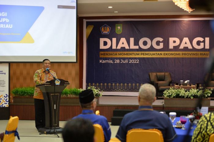Dialog Pagi Bersama Kanwil DJPb Riau, Sekdaprov Riau Sampaikan Perkembangan Ekonomi Riau