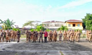 Apel Gelar Pasukan di Markas Satpol PP, Bupati: akan ada Tes Urin Mendadak
