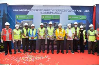 Dukung SDM Unggul, UNRI akan Bangun 10 Gedung Dalam Groundbreaking AKSI ADB