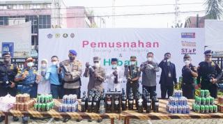 KPPBC Tembilahan Musnahkan Barang Ilegal Senilai Rp5,9 M
