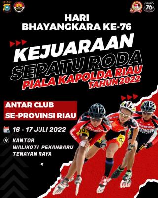 Semarak Hari Bhayangkara ke-76, Kejuaraan Sepatu Roda Kapolda Riau Berhadiah Emas