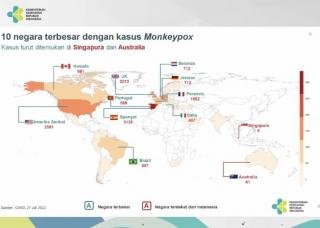 Kasus Cacar Monyet Belum Ditemukan di Indonesia