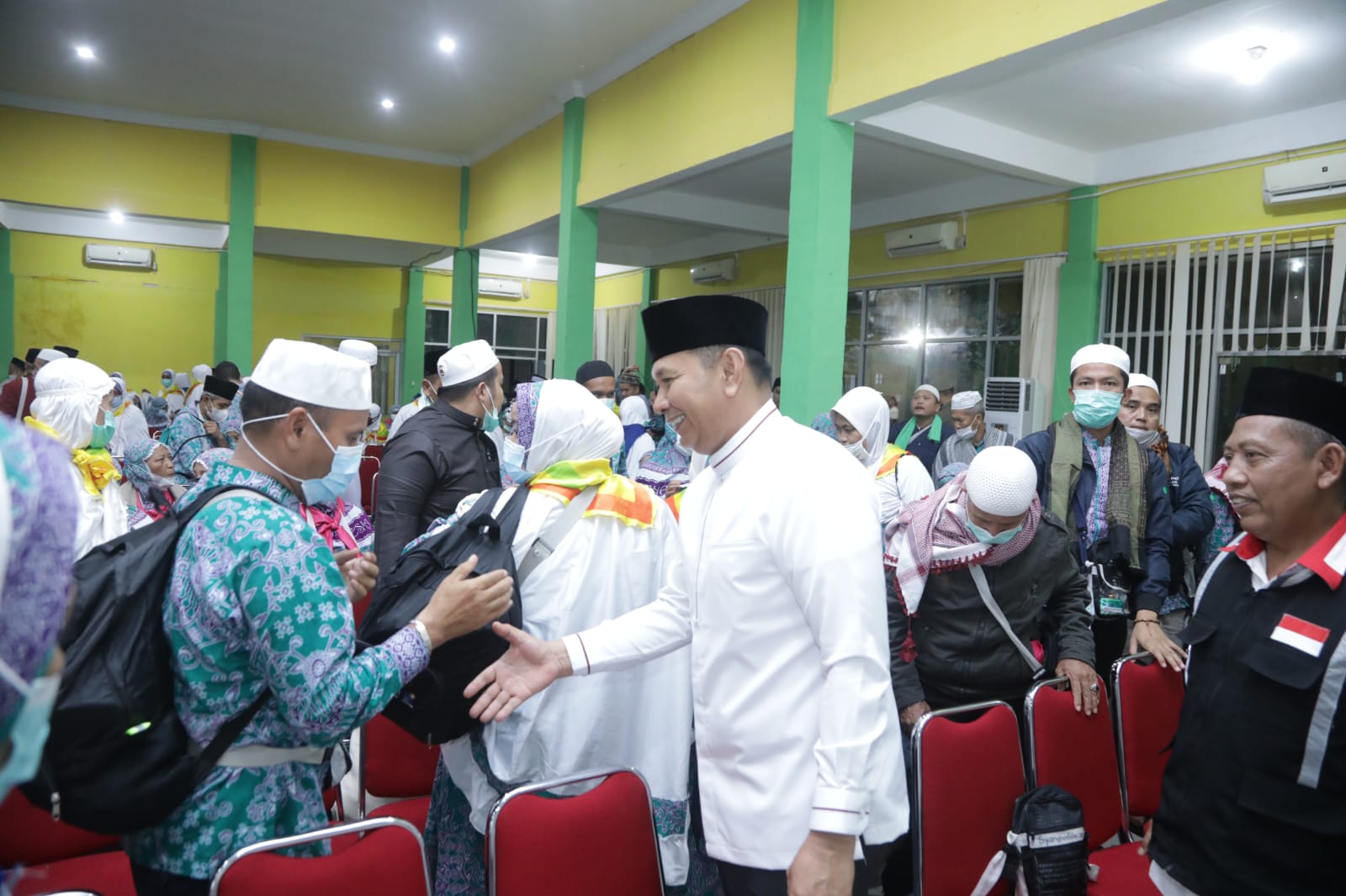 Wabup Sambut Kedatangan Jemaah Haji Asal Rohul
